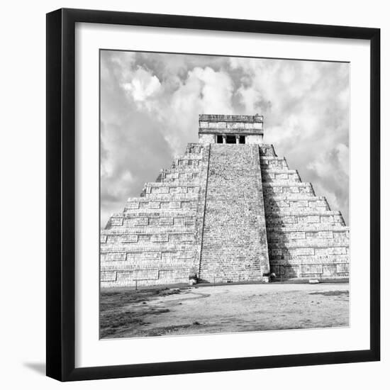 ¡Viva Mexico! Square Collection - Chichen Itza Pyramid VI-Philippe Hugonnard-Framed Photographic Print