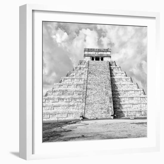 ¡Viva Mexico! Square Collection - Chichen Itza Pyramid VI-Philippe Hugonnard-Framed Photographic Print