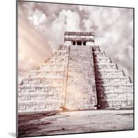 ¡Viva Mexico! Square Collection - Chichen Itza Pyramid VIII-Philippe Hugonnard-Mounted Photographic Print