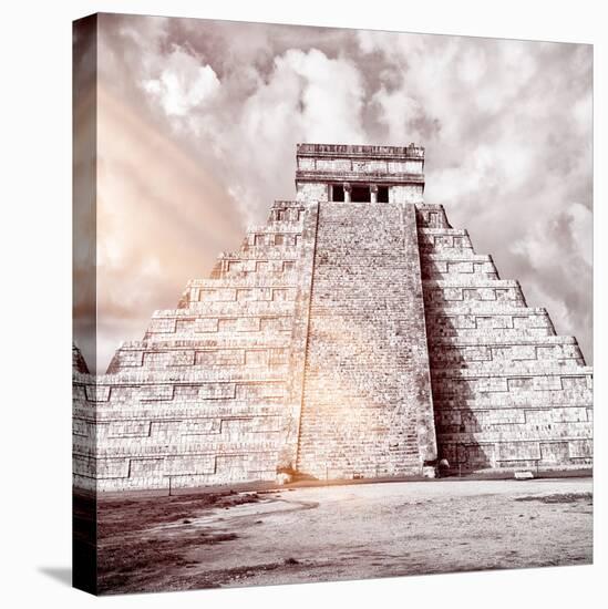¡Viva Mexico! Square Collection - Chichen Itza Pyramid VIII-Philippe Hugonnard-Stretched Canvas
