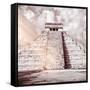 ¡Viva Mexico! Square Collection - Chichen Itza Pyramid VIII-Philippe Hugonnard-Framed Stretched Canvas