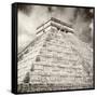 ¡Viva Mexico! Square Collection - Chichen Itza Pyramid X-Philippe Hugonnard-Framed Stretched Canvas