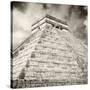 ¡Viva Mexico! Square Collection - Chichen Itza Pyramid X-Philippe Hugonnard-Stretched Canvas