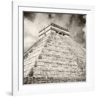 ¡Viva Mexico! Square Collection - Chichen Itza Pyramid X-Philippe Hugonnard-Framed Photographic Print