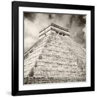 ¡Viva Mexico! Square Collection - Chichen Itza Pyramid X-Philippe Hugonnard-Framed Photographic Print