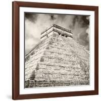 ¡Viva Mexico! Square Collection - Chichen Itza Pyramid X-Philippe Hugonnard-Framed Photographic Print