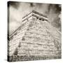 ¡Viva Mexico! Square Collection - Chichen Itza Pyramid X-Philippe Hugonnard-Stretched Canvas
