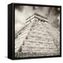 ¡Viva Mexico! Square Collection - Chichen Itza Pyramid X-Philippe Hugonnard-Framed Stretched Canvas