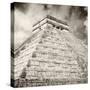 ¡Viva Mexico! Square Collection - Chichen Itza Pyramid X-Philippe Hugonnard-Stretched Canvas