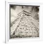 ¡Viva Mexico! Square Collection - Chichen Itza Pyramid X-Philippe Hugonnard-Framed Photographic Print