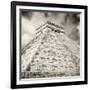 ¡Viva Mexico! Square Collection - Chichen Itza Pyramid X-Philippe Hugonnard-Framed Photographic Print