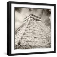 ¡Viva Mexico! Square Collection - Chichen Itza Pyramid X-Philippe Hugonnard-Framed Photographic Print