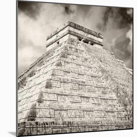 ¡Viva Mexico! Square Collection - Chichen Itza Pyramid X-Philippe Hugonnard-Mounted Photographic Print