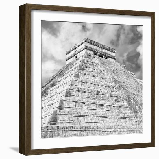 ¡Viva Mexico! Square Collection - Chichen Itza Pyramid XI-Philippe Hugonnard-Framed Photographic Print