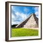 ¡Viva Mexico! Square Collection - Chichen Itza Pyramid XII-Philippe Hugonnard-Framed Photographic Print