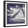 ¡Viva Mexico! Square Collection - Chichen Itza Pyramid XIII-Philippe Hugonnard-Framed Photographic Print