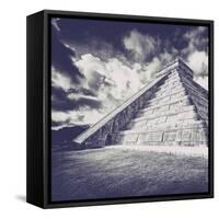 ¡Viva Mexico! Square Collection - Chichen Itza Pyramid XIII-Philippe Hugonnard-Framed Stretched Canvas