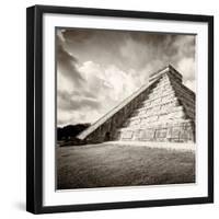 ¡Viva Mexico! Square Collection - Chichen Itza Pyramid XIV-Philippe Hugonnard-Framed Photographic Print