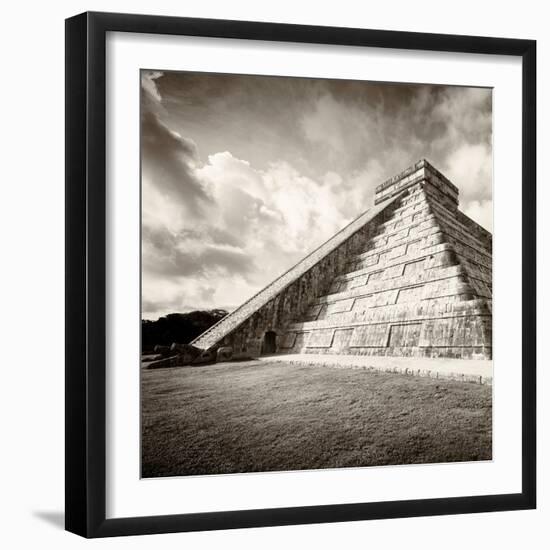 ¡Viva Mexico! Square Collection - Chichen Itza Pyramid XIV-Philippe Hugonnard-Framed Photographic Print