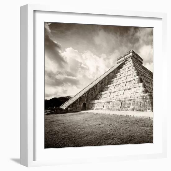¡Viva Mexico! Square Collection - Chichen Itza Pyramid XIV-Philippe Hugonnard-Framed Photographic Print