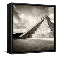 ¡Viva Mexico! Square Collection - Chichen Itza Pyramid XIV-Philippe Hugonnard-Framed Stretched Canvas