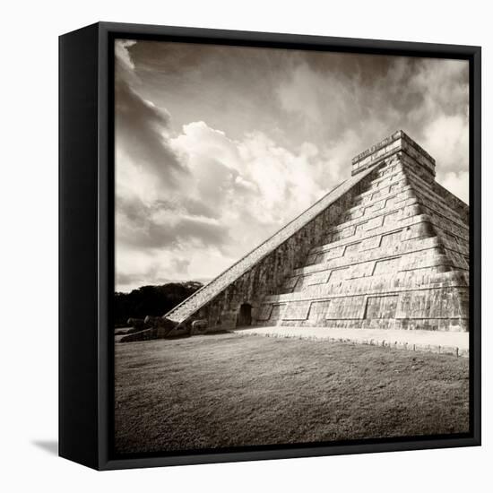 ¡Viva Mexico! Square Collection - Chichen Itza Pyramid XIV-Philippe Hugonnard-Framed Stretched Canvas
