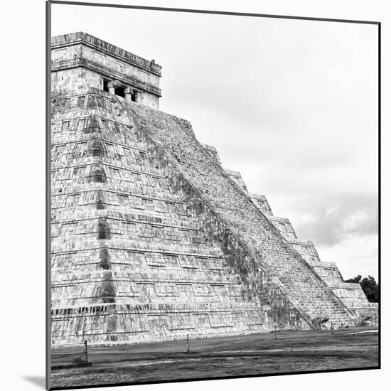 ¡Viva Mexico! Square Collection - Chichen Itza Pyramid XIX-Philippe Hugonnard-Mounted Photographic Print