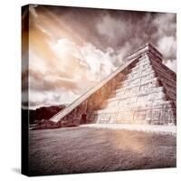 ¡Viva Mexico! Square Collection - Chichen Itza Pyramid XVI-Philippe Hugonnard-Stretched Canvas
