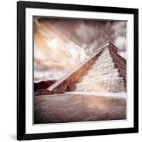 ¡Viva Mexico! Square Collection - Chichen Itza Pyramid XVI-Philippe Hugonnard-Framed Photographic Print