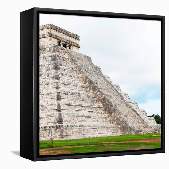 ¡Viva Mexico! Square Collection - Chichen Itza Pyramid XVII-Philippe Hugonnard-Framed Stretched Canvas