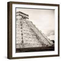 ¡Viva Mexico! Square Collection - Chichen Itza Pyramid XVIII-Philippe Hugonnard-Framed Photographic Print