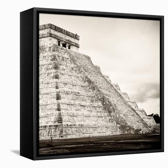 ¡Viva Mexico! Square Collection - Chichen Itza Pyramid XVIII-Philippe Hugonnard-Framed Stretched Canvas