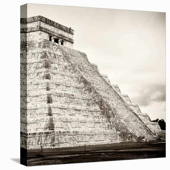 ¡Viva Mexico! Square Collection - Chichen Itza Pyramid XVIII-Philippe Hugonnard-Stretched Canvas