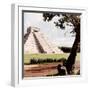 ¡Viva Mexico! Square Collection - Chichen Itza Pyramid-Philippe Hugonnard-Framed Photographic Print