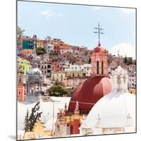 ¡Viva Mexico! Square Collection - Church Domes II - Guanajuato-Philippe Hugonnard-Mounted Photographic Print