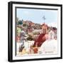 ¡Viva Mexico! Square Collection - Church Domes II - Guanajuato-Philippe Hugonnard-Framed Photographic Print