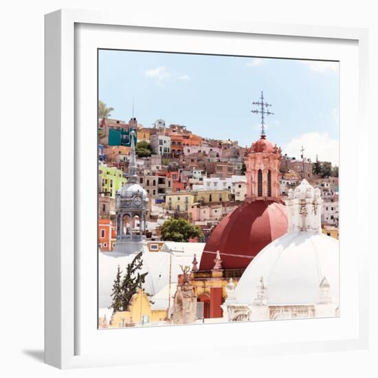 ¡Viva Mexico! Square Collection - Church Domes II - Guanajuato-Philippe Hugonnard-Framed Photographic Print