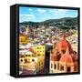 ¡Viva Mexico! Square Collection - Church Domes in Guanajuato II-Philippe Hugonnard-Framed Stretched Canvas