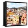 ¡Viva Mexico! Square Collection - Church Domes in Guanajuato III-Philippe Hugonnard-Framed Stretched Canvas