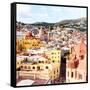 ¡Viva Mexico! Square Collection - Church Domes in Guanajuato III-Philippe Hugonnard-Framed Stretched Canvas