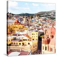 ¡Viva Mexico! Square Collection - Church Domes in Guanajuato III-Philippe Hugonnard-Stretched Canvas