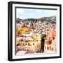 ¡Viva Mexico! Square Collection - Church Domes in Guanajuato III-Philippe Hugonnard-Framed Photographic Print