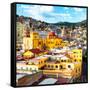 ¡Viva Mexico! Square Collection - Church Domes in Guanajuato-Philippe Hugonnard-Framed Stretched Canvas