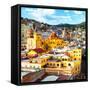 ¡Viva Mexico! Square Collection - Church Domes in Guanajuato-Philippe Hugonnard-Framed Stretched Canvas