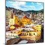 ¡Viva Mexico! Square Collection - Church Domes in Guanajuato-Philippe Hugonnard-Mounted Photographic Print