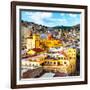 ¡Viva Mexico! Square Collection - Church Domes in Guanajuato-Philippe Hugonnard-Framed Photographic Print