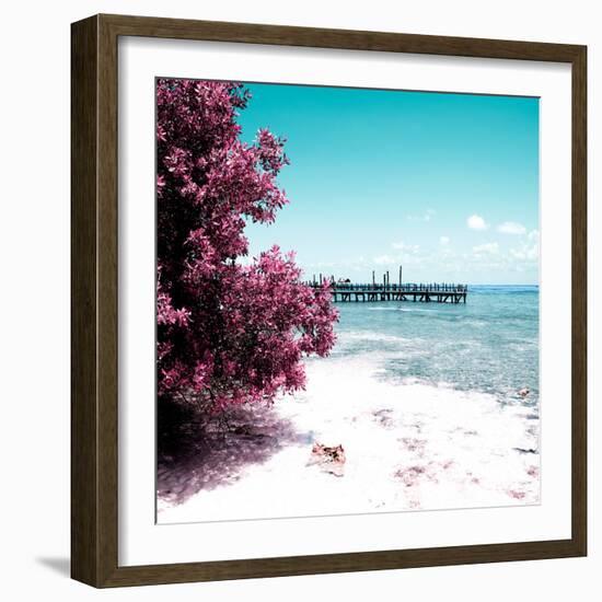 ¡Viva Mexico! Square Collection - Coastline Paradise in Isla Mujeres III-Philippe Hugonnard-Framed Photographic Print