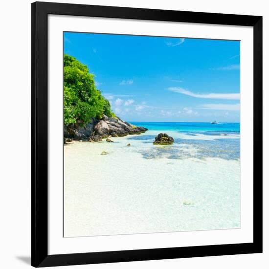 ¡Viva Mexico! Square Collection - Coastline Paradise in Isla Mujeres IV-Philippe Hugonnard-Framed Photographic Print