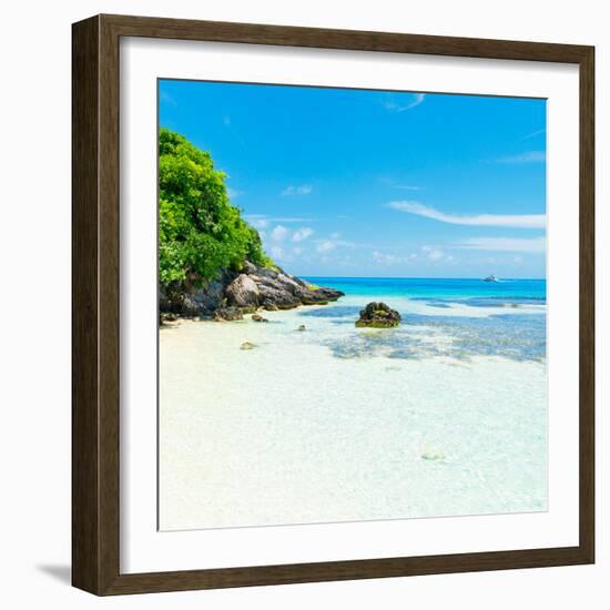 ¡Viva Mexico! Square Collection - Coastline Paradise in Isla Mujeres IV-Philippe Hugonnard-Framed Photographic Print