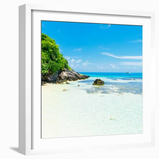 ¡Viva Mexico! Square Collection - Coastline Paradise in Isla Mujeres IV-Philippe Hugonnard-Framed Photographic Print